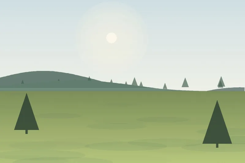 Prairie Rose Bakehouse — illustration of the farm landscape
