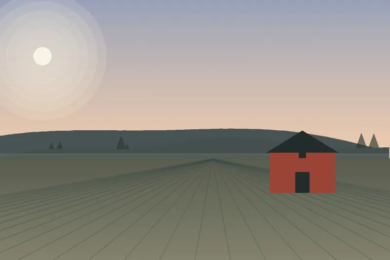 Sowchea Pork & Poultry — illustration of the farm landscape